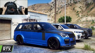 GTA 5  MANSORY Range Rover SVAutobiography OFFROAD CONVOY  Wild Luxury SUV from Mansory [upl. by Ertemed]