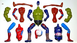 Merakit Mainan Hulk Smash SpiderMan Siren Head Captain America Superhero Toys [upl. by Comras289]