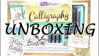 Unboxing ArtMaker Calligraphy Set  meowyan [upl. by Neile]