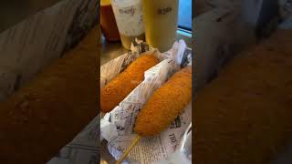 Korean Corndog Mozzarella [upl. by Hoopes]