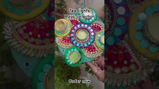 Tea lights handmade diwalidecoration tabledecoration mayacollections Order Now✨ [upl. by Devi865]