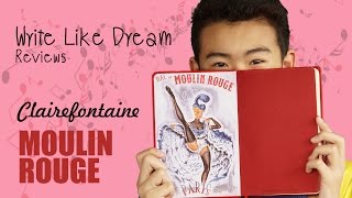 รีวิวสมุด สมุดบันทึก Clairefontaine Moulin Rouge ขนาด A5 [upl. by Ayom]