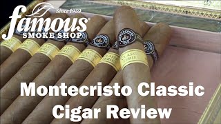 Montecristo Classic Cigars Review  Famous Smoke Shop [upl. by Innus55]