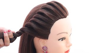 most easy ponytail hairstyle for girls  hairstyle for college girls  back to school hairstyle [upl. by Karim]