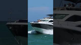 Sunseeker at full throttle Haulover inlet [upl. by Bentlee319]