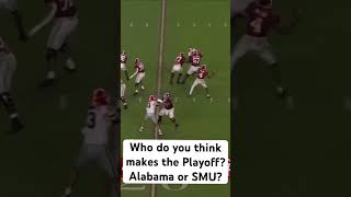 Who’s in the College Football Playoff Alabama or SMU collegefootball [upl. by Corliss]