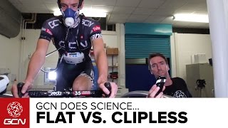 What Is The Most Efficient Pedalling Style We Test Flat Vs Clipless Pedals  GCN Does Science [upl. by Hepsiba]