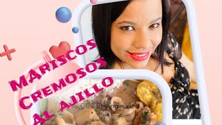 Los mariscos cremosos al ajillo más fácil By Angie [upl. by Ulund937]