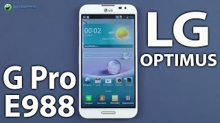 Демонстрация LG Optimus G Pro E988 White [upl. by Iteerp672]