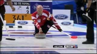 CURLING WMCC 2012  D6  CAN vs NOR  HIGHLIGHTS [upl. by Slorac]