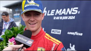 Nicklas Nielsen on 24 Hours of Le Mans Victory for Ferrari [upl. by Mil52]