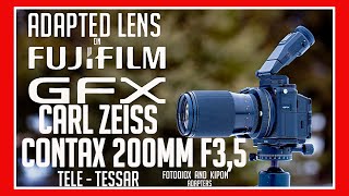 Adapted Lenses on the Fuji GFX  CONTAX Carl Zeiss 200mm F35 T [upl. by Aznofla]