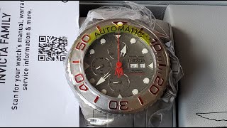 Invicta Grand Diver Masterpiece LE Valjoux 7750 Sandblasted Watch [upl. by Assirual]