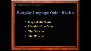 Spanish Quiz  Learn Spanish  Free Spanish Lessons  Español Gratis  Aprender Español [upl. by Encratia]