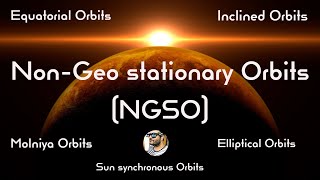 Non geostationary satellite orbits  NGSO  Molniya orbits  Sun synchronous orbits [upl. by Dualc]