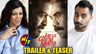 JANA GANA MANA Trailer amp Teaser REACTION amp REVIEW  Prithviraj Sukumaran  Suraj Venjaramoodu [upl. by Egduj]