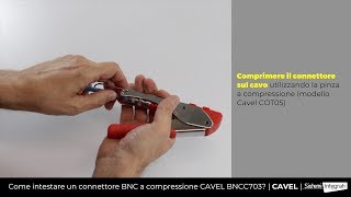 Come montare un connettore BNC a compressione [upl. by Aaberg]