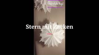 die schönsten Weihnachtssterne aus Butterbrottüten Tutorial DIY [upl. by Botti]