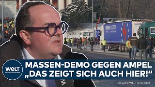 PROTESTE GEGEN AMPEL Riesige Demo in München Mittelstand fordert Änderungen in der Politik [upl. by Hgielyak]