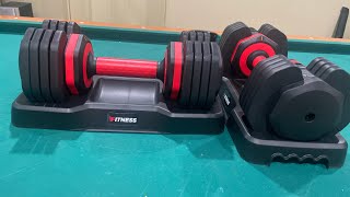 Unboxing the adjustable 25lb dumbbells [upl. by Conners246]