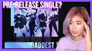 KDA  THE BADDEST ft GIDLE Bea Miller Wolftyla Reaction [upl. by Fadas]