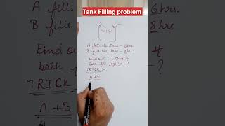 Solve Tank Filling problems within seconds only mathsshorttricks mathstricks competitiveexams [upl. by Cira]