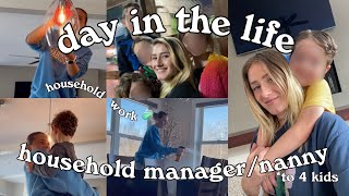 day in the life of a household managernanny to 4 [upl. by Izy625]