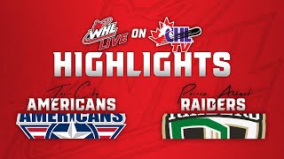 TriCity Americans at Prince Albert Raiders 1115  WHL Highlights 202425 [upl. by Nivel]