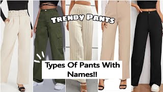 Types Of Pants With Names  Bottom wear for Girls And Womens 👖Pant Name List 💗 pants bottomwear [upl. by Vanden]