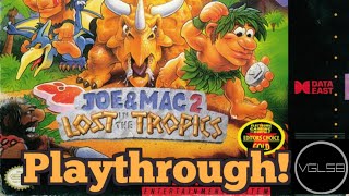 Joe and Mac 2 SNES Playthrough [upl. by Evod]