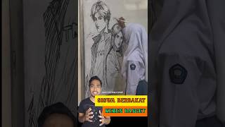 GAMBAR KEREN‼️ reactionvideo masasekolah painting art manga shorts sekolah class cartoon [upl. by Deacon896]