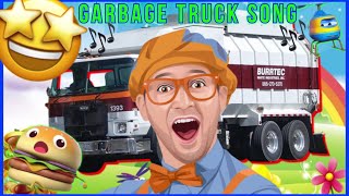 Garbage Truck Blippi Song  Garbage Trucks in action  Garbage Truck Song [upl. by Drida]