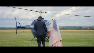 Khizer amp Aaliyah  Full Wedding Highlights  Helicopter Landing  4K [upl. by Llirrem]