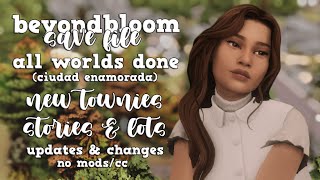 beyond bloom save file ♡  all worlds done new townies stories lots amp more  updates amp changes [upl. by Magill]