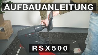 SPORTSTECH RSX500 Rudergerät  Aufbauanleitung constructionstructureestructurastruttura [upl. by Aerbma]