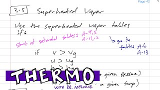 Thermodynamics  35 Pure Substances  super heated vapor and compressed liquid [upl. by Riamo425]