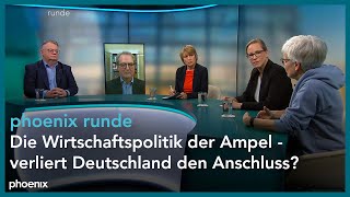 phoenixRunde Die Wirtschaftspolitik der Ampel  Verliert Deutschland den Anschluss [upl. by Anikehs]