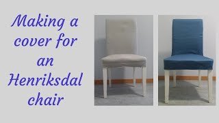 How to make a cover for a Henriksdal chair – Sewing project [upl. by Reade]