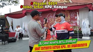 BU CAMAT INI HAFAL SEKALI NAMA SYAMSUAR Ketika Ditanya Paslon GUBRI nanti Ini Jawabannya [upl. by Rasure]