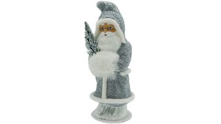 28 0 S Silver Beaded Santa from Ino Schaller in Germany [upl. by Avrit]