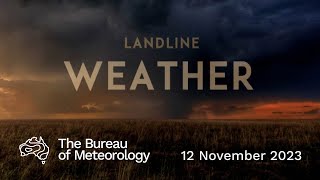 Weekly weather from the Bureau of Meteorology Sunday 12 November 2023 [upl. by Harilda496]