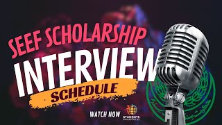 Sindh Educational Endowment Fund Scholarship Interviews  SEEF Interviews [upl. by Selda]