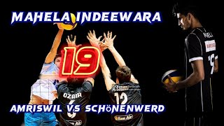 Switzerland volleyball league NLA 2324 season amriswil vs Schönenwerd mahela Indeewara highlights [upl. by Aekerly]