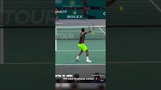 Gaël Monfils 190 kmh forehand winner at the Paris Masters 2021 🎥 ATPTour  tennistv tennis [upl. by Yht]