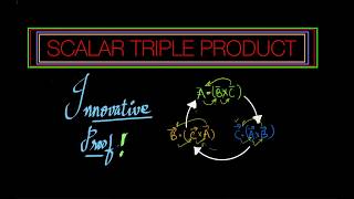 Vectors and Scalars  Scalar Triple Product Proof Unconventional [upl. by Lontson]