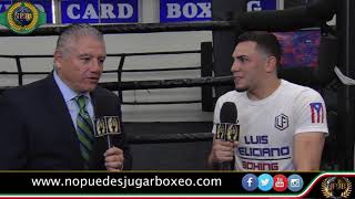 Luis Feliciano gran prospecto boricua habla de la rivalidad México y Puerto Rico en el Boxeo [upl. by Sainana]