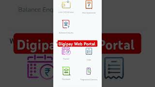 Digipay Web Portal New Update shorts digipaywebportal csc [upl. by Adnylem]