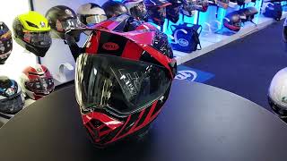 Bell MX9 Adventure Mips Stealth Helmet Dash BlackRed [upl. by Arand]