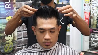 ASMR BARBER Mens haircut textured Modern Mullet potongan rambut pria [upl. by Alliuqal]