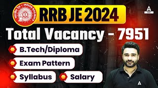 RRB JE 2024  RRB JE Syllabus Exam Pattern Salary Qualification  Full Details By Sahil Madaan [upl. by Nellak]